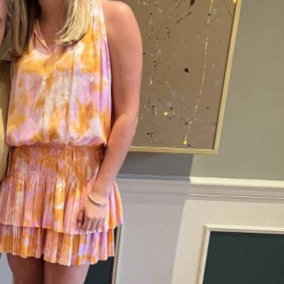 Dresses & Skirts - Pink/Orange mini dress from I Just Have to Have It. Size Medium.